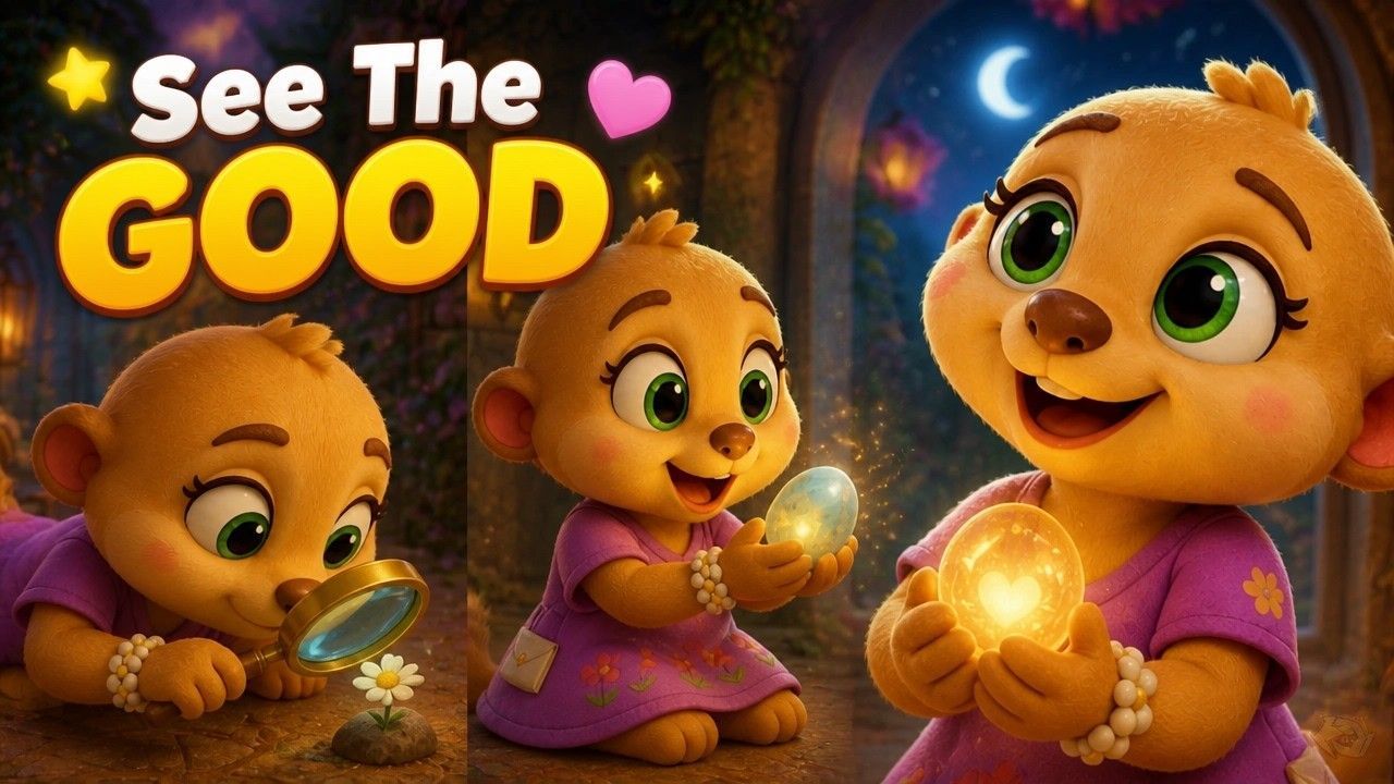 YouTube thumbnail for The Meerkat Who Missed the Good, a TinyTales Nightfall bedtime story for kids.