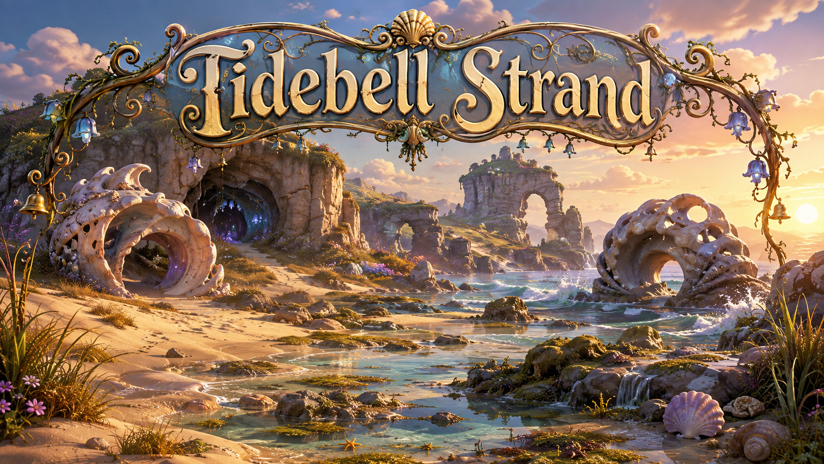 A changing coastline with sandy beaches, dunes, rock pools, cliffs, tidal caves, nesting shores and shell-shaped stone arches.