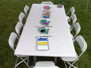 8 Foot Rectangular Table and Chairs