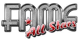FMF All Stars logo with silver metallic letters and red script accents