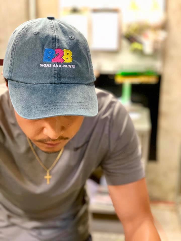 Embroidered fitted hat