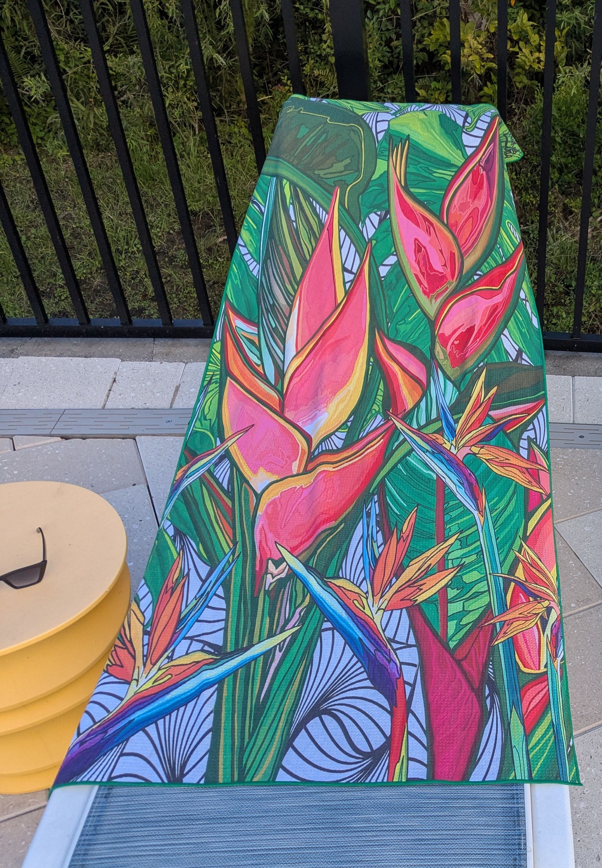 Bird of Paradise Towel Art