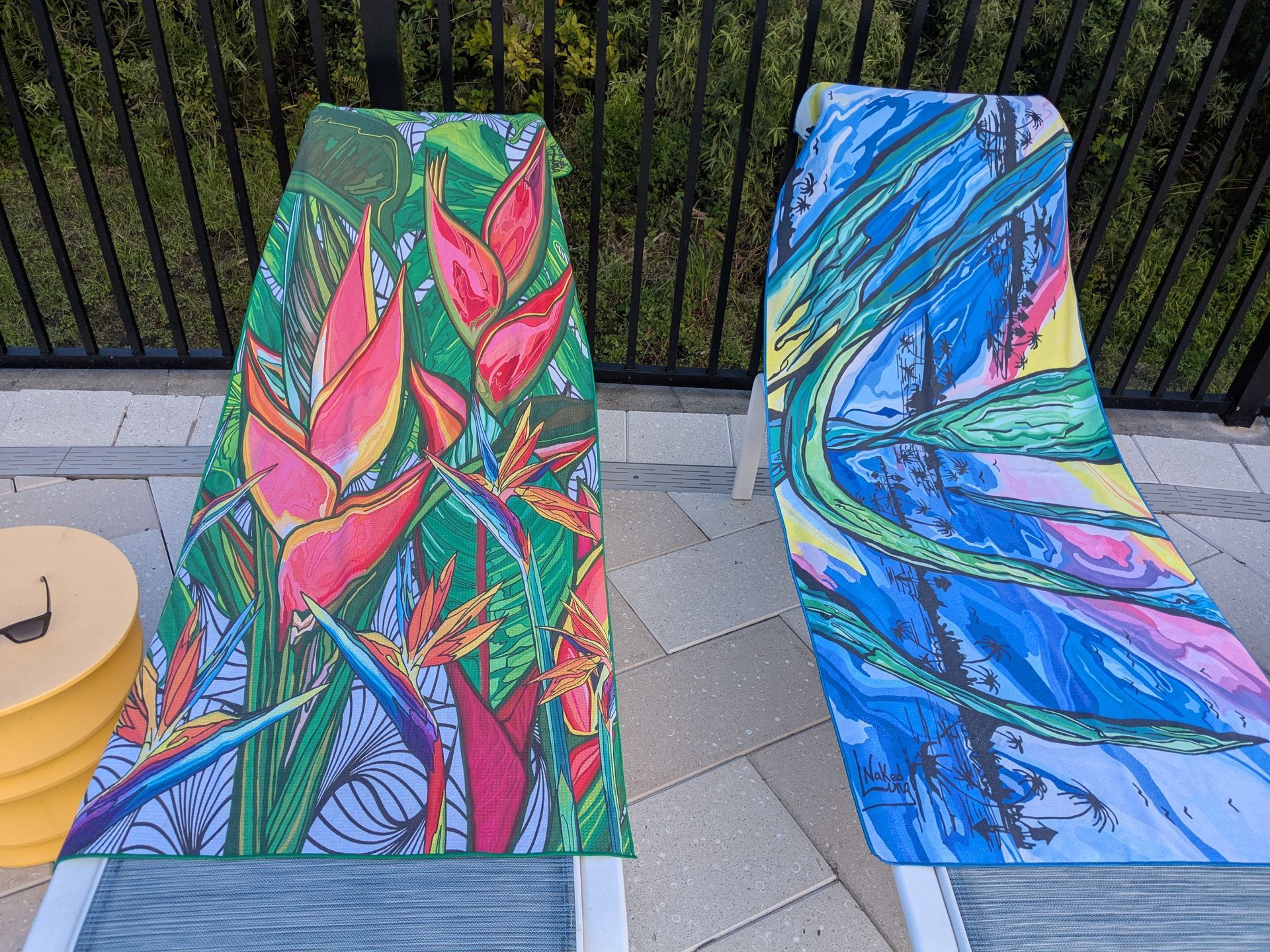 Bird of Paradise Towel Art