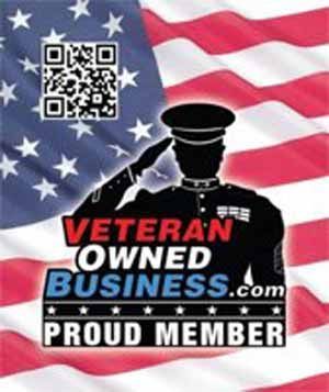 American flag background with a silhouetted soldier saluting, 