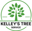 Kelley's Tree Service logo with a green tree inside a circle and bold black text below