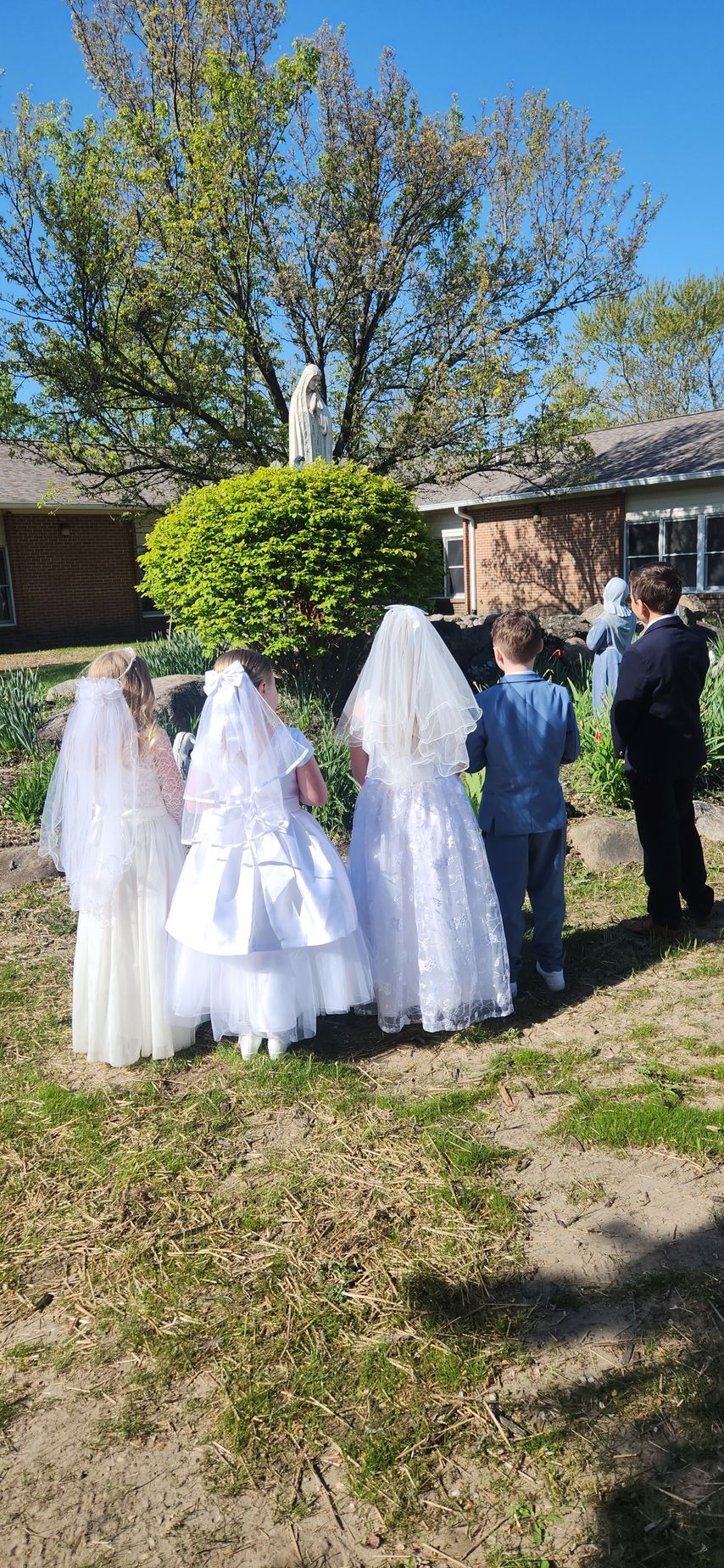 Students at Mass