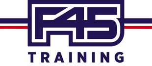 F5 Training logo in dark blue with red and blue horizontal stripes on a white background