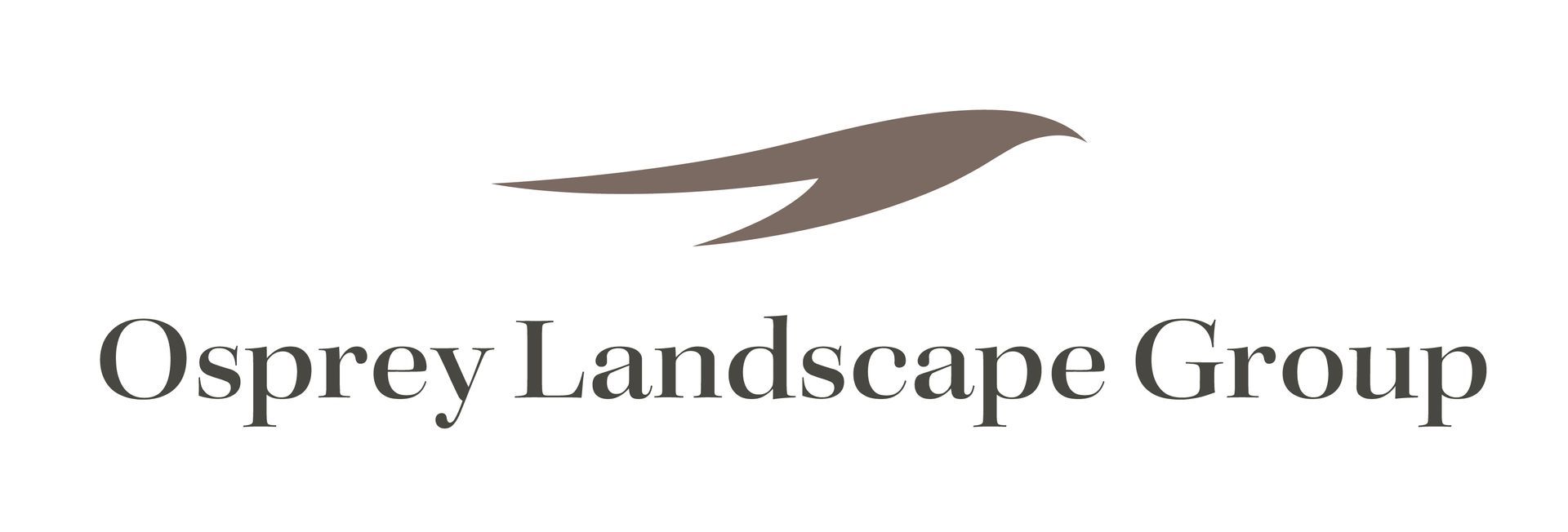 Logo of Osprey Landscape Group, featuring a stylized bird icon above the company name.
