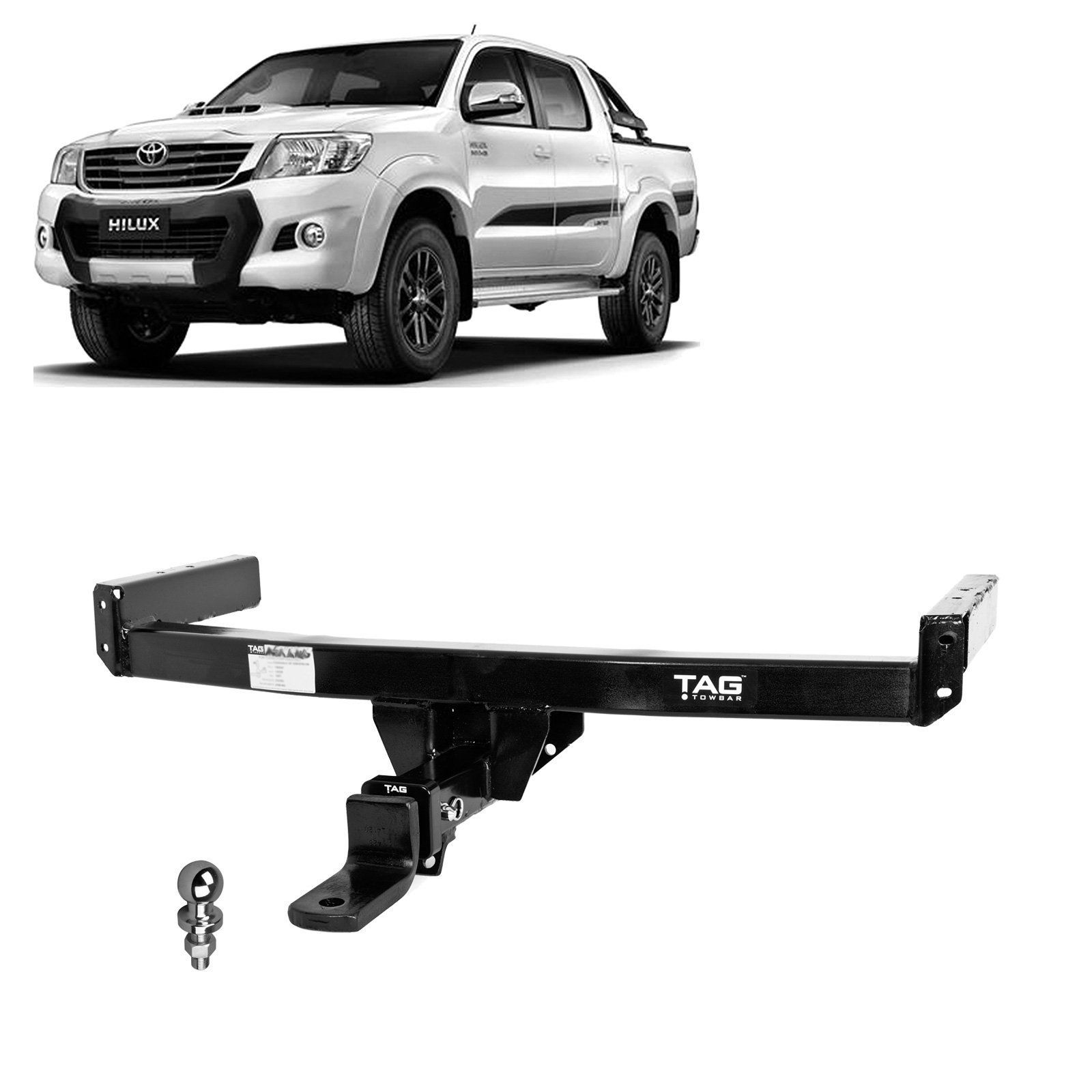 A White Truck With a Tow Bar Attached to It — Bob Parkes Automotive in Hyde Park, QLD