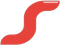 Logo stilizzato a forma di S di colore rosso su sfondo bianco.