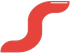 Logo stilizzato a forma di S di colore rosso su sfondo bianco.