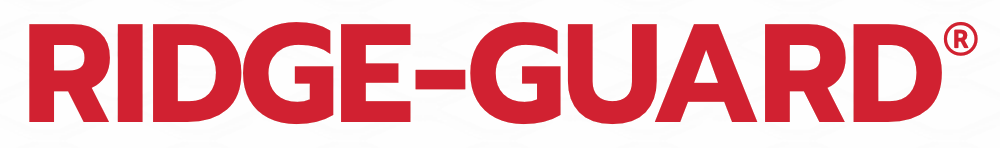 Red RIDGE-GUARD logo in bold uppercase text