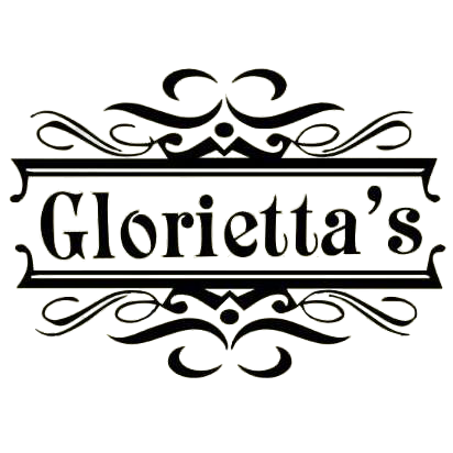 A black and white logo for gloretta 's.