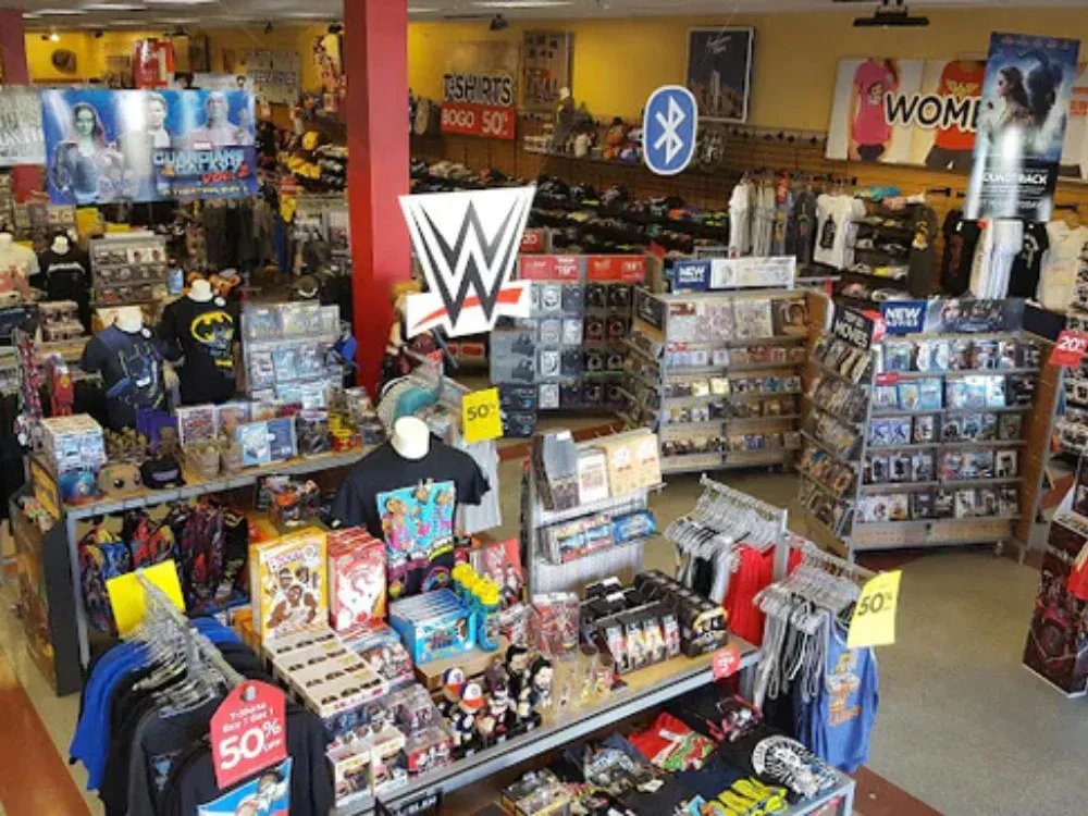 A store with a sign that says w on it