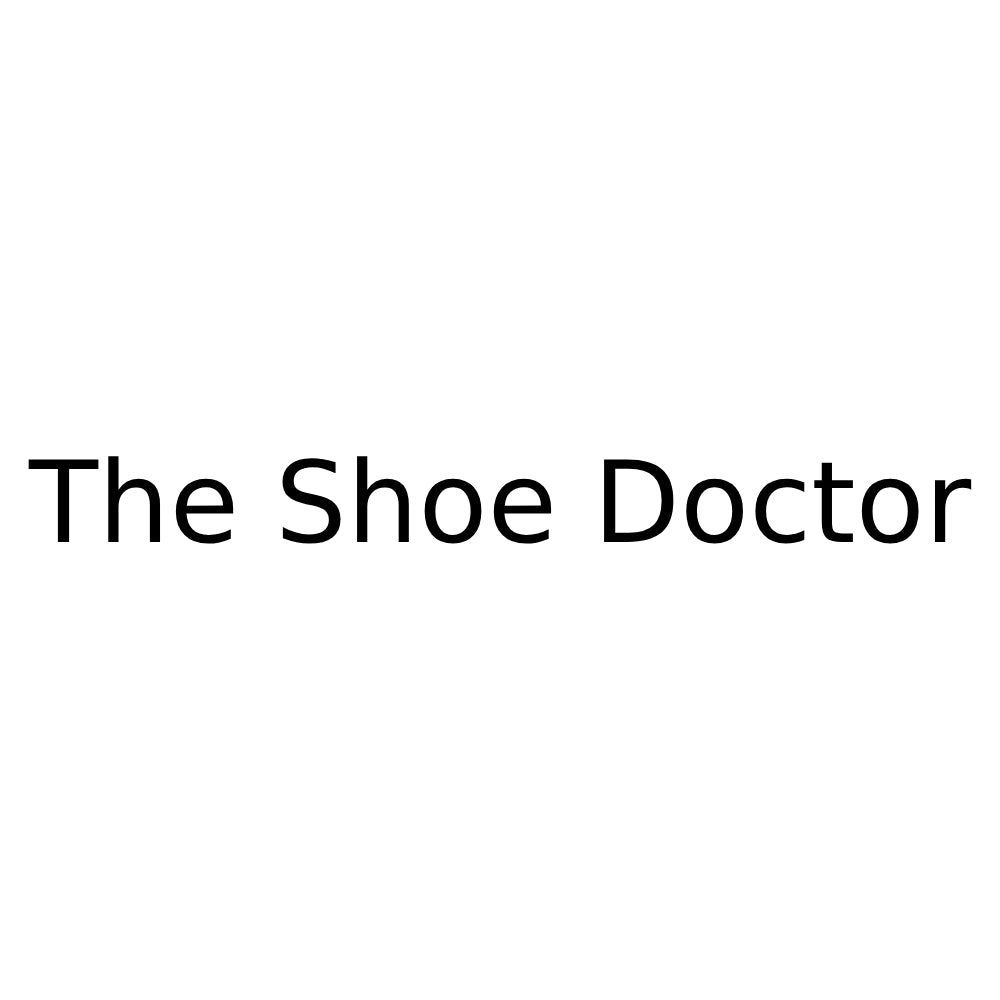 The shoe doctor logo on a white background.