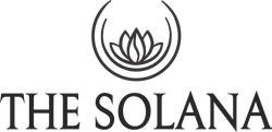 The Solana logo with a stylized lotus above the wordmark