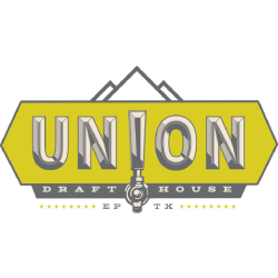 A yellow sign that says union draft house on it