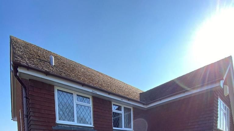 A house with a proper ventilated roof during summer