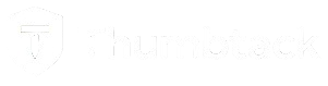 White logo: a stylized