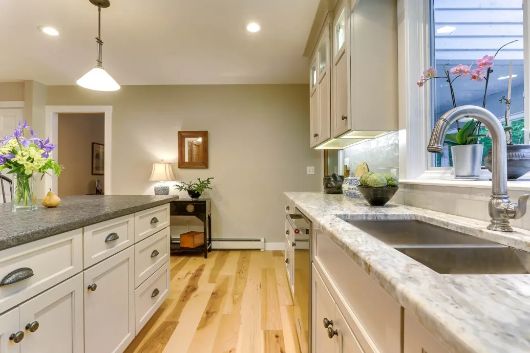 View of Wooden Kitchen Cabinets — Marlborough, CT — Kitchen Living