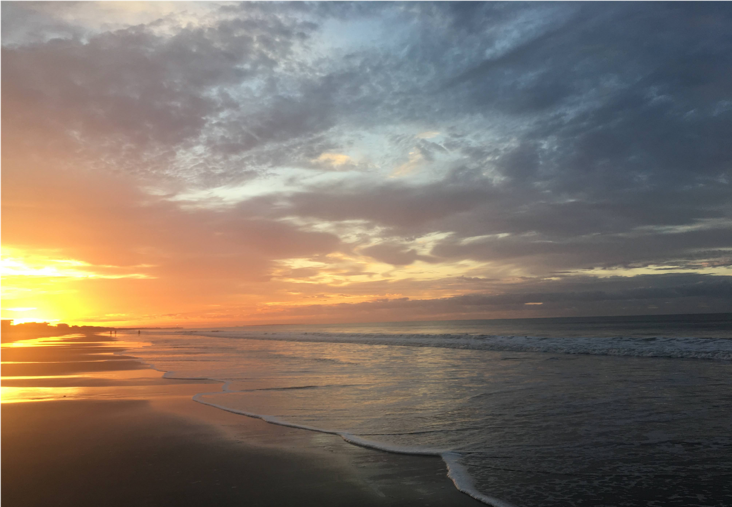 Calm ocean waves 