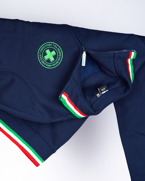 Personalizzazioni felpe abbigliamento per l'emergenza Genova