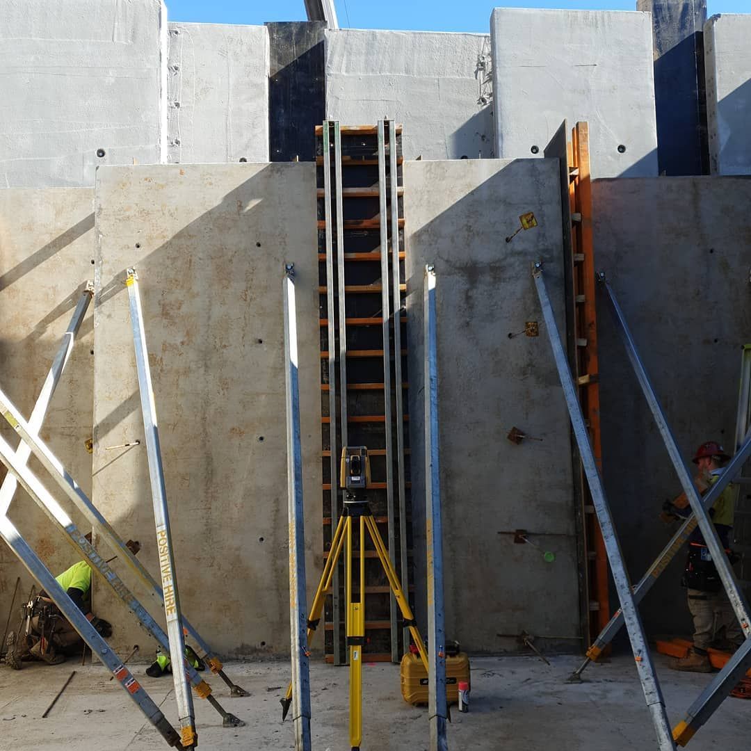 A Construction Site With A Ladder And A Tripod — Western Survey Pty Ltd In Wellington, NSW