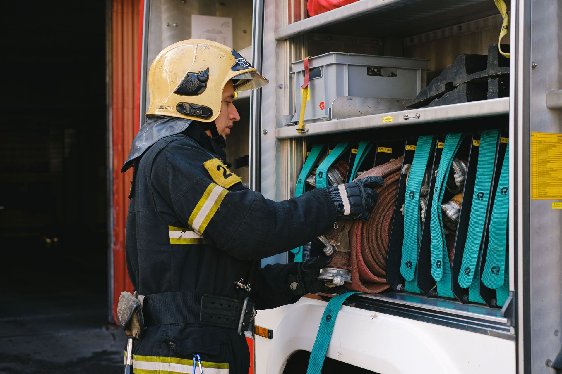 Flame-resistant clothing rack for welders and hot work safety
