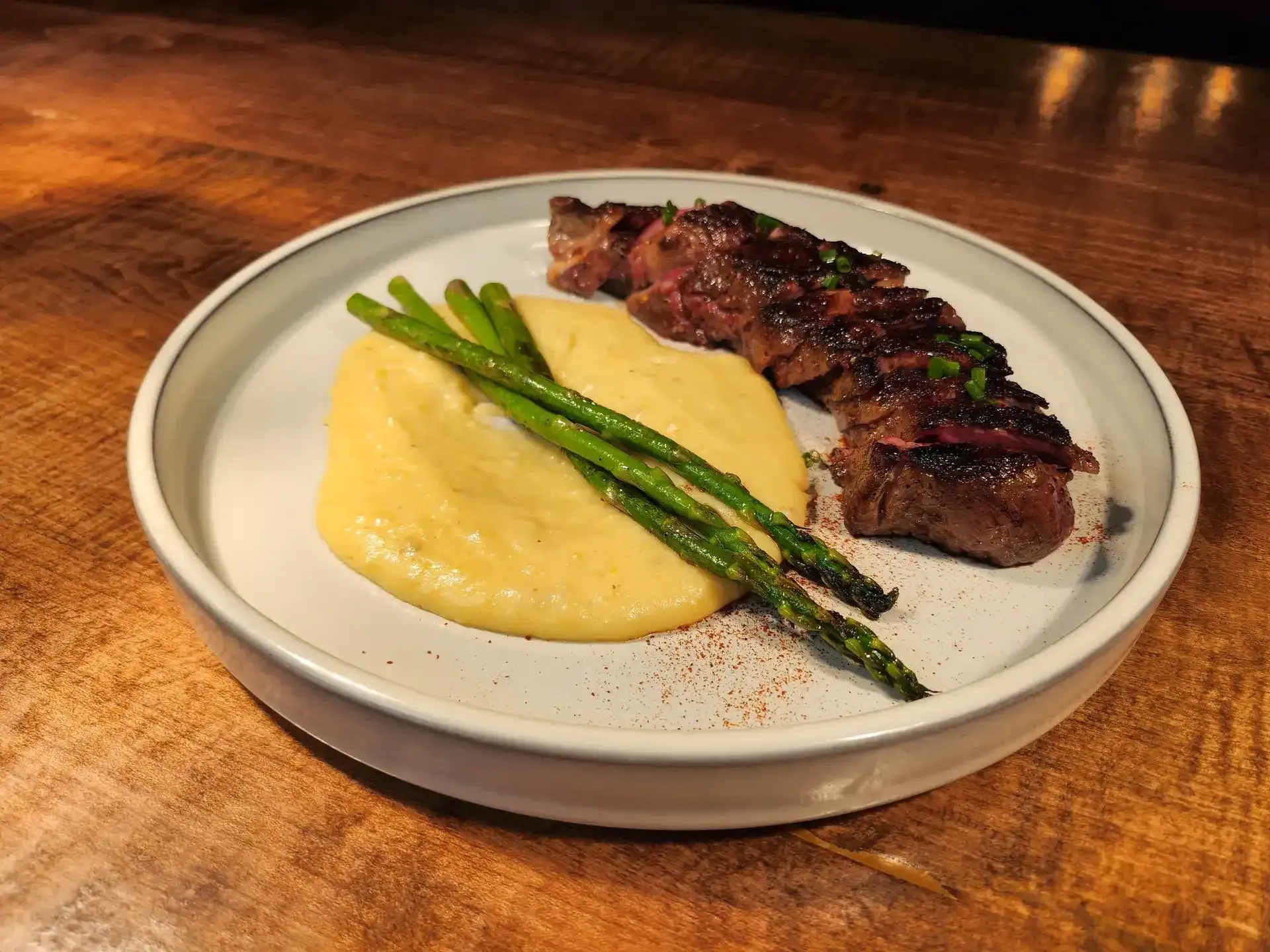 steak and veggies