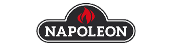 Le logo de Napoléon a une flamme rouge dessus.