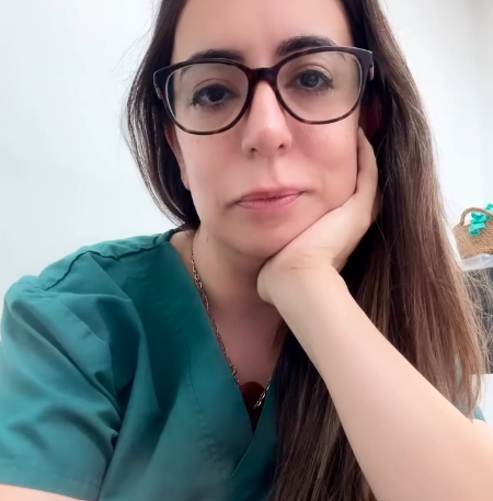 Portrait of Dr. Sima Soltani in her clinic