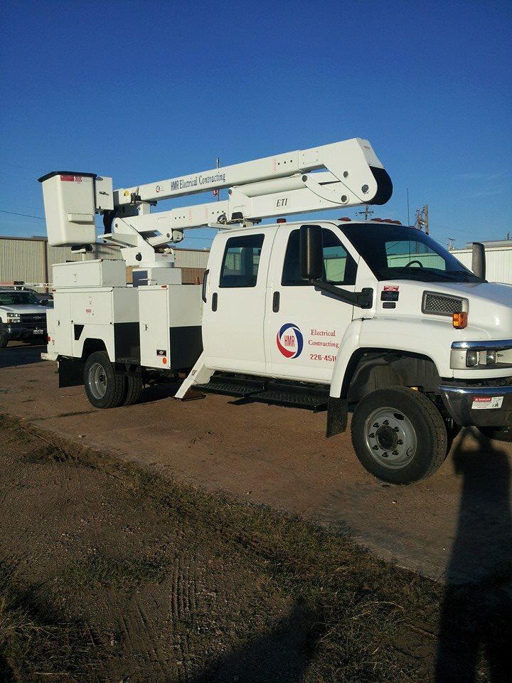 Picture Of White Company Truck - Shreveport, LA - HMR Electrical Contracting LLC
