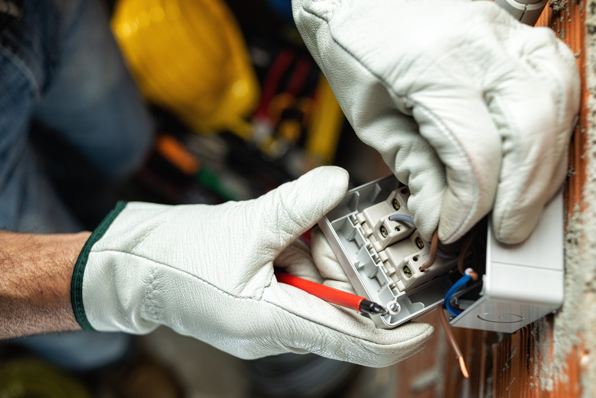 Electrician Wearing Protective Glove - Shreveport, LA - HMR Electrical Contracting LLC