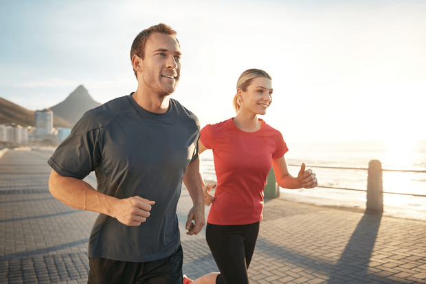 Couple Running