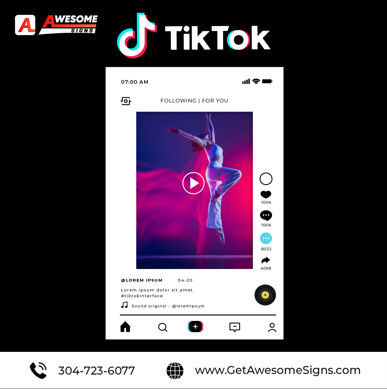 TikTok Single Cutouts