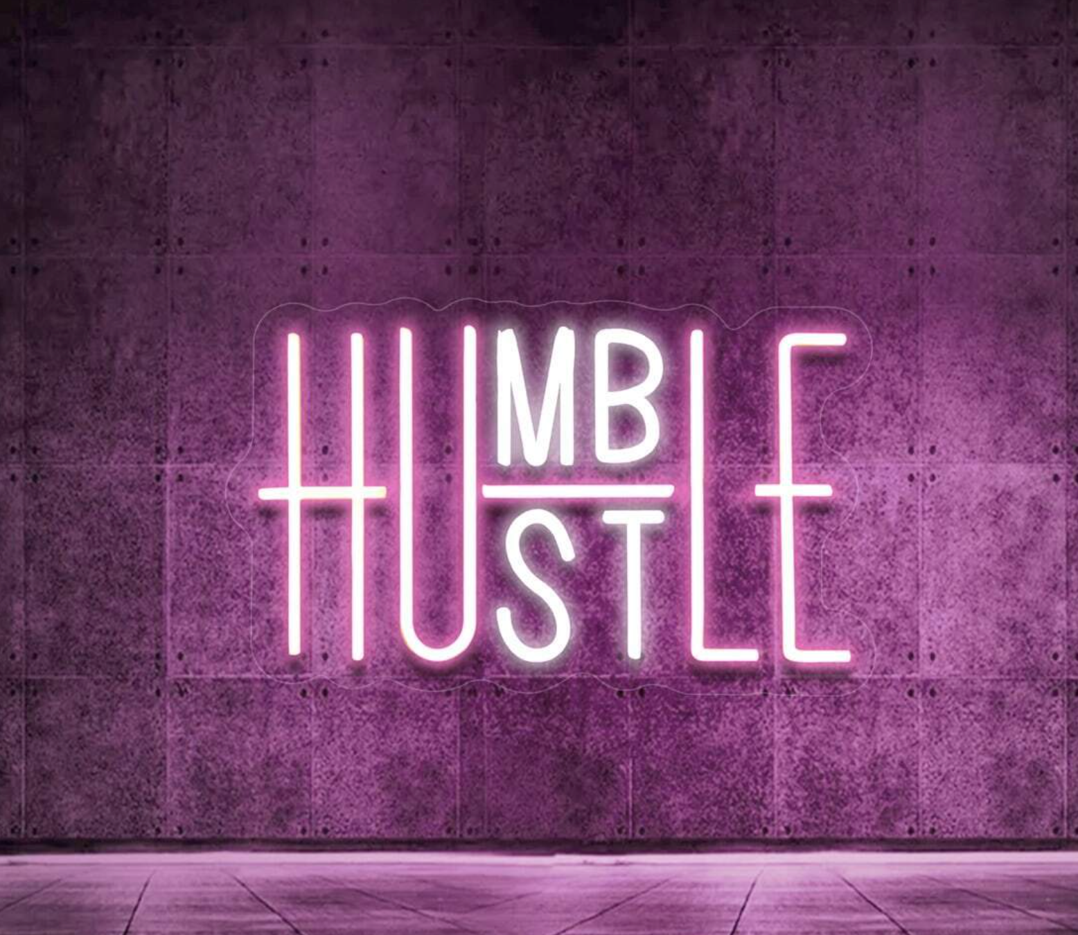 Hustle/ Humble LED Neon Sign