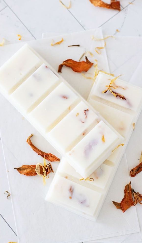 A close up of a bar of soap on a table.