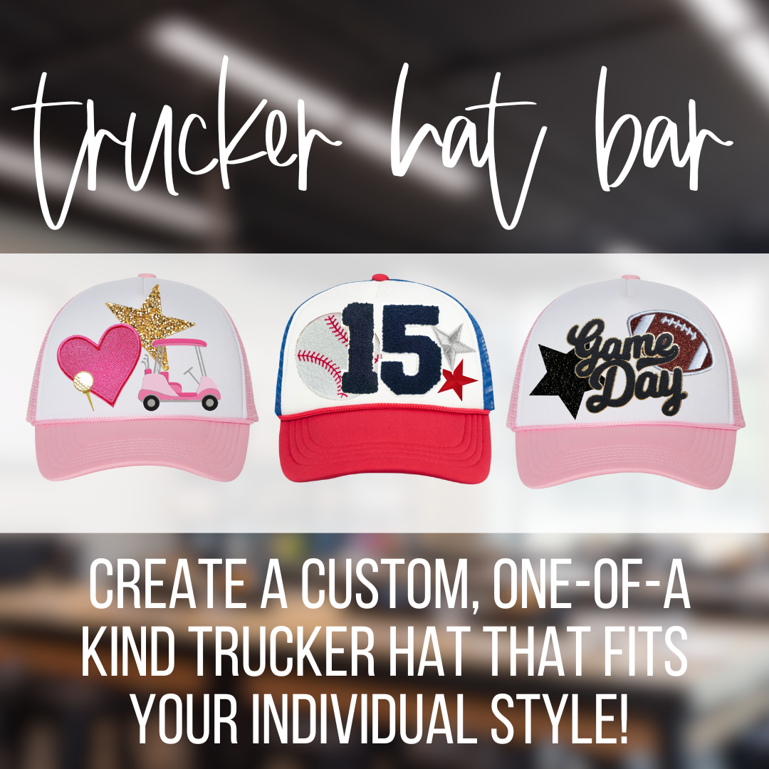 Trucker hat bar create a custom one of a kind trucker hat that fits your individual style