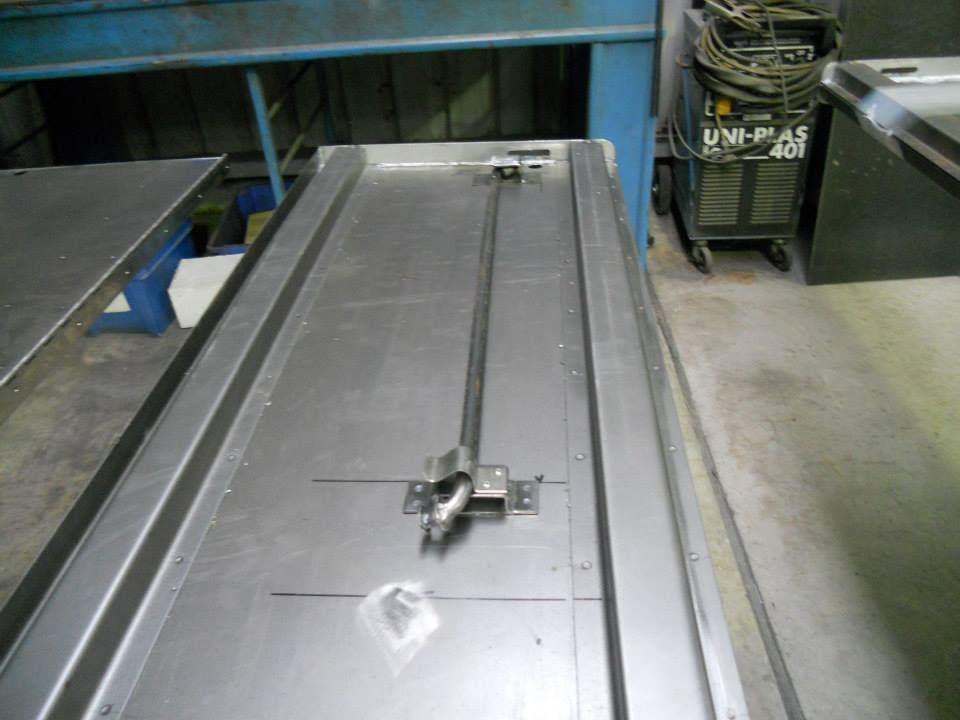 Green Metal Frame On Concrete Floor — SPW Engineering & Powdercoating In Ballarat, VIC