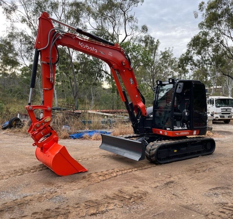 Excavator is Demolishing a Building on a Construction Site — Eddy’s Excavations & Bobcat Hire In Wurdong Heights, QLD
