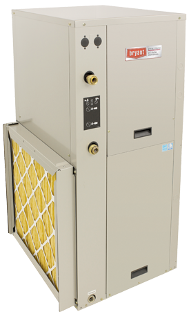 An air conditioner with a filter attached to it on a white background.