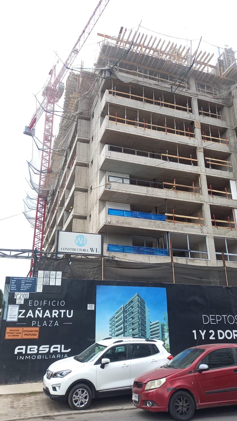 Barandas de seguridad para losa instaladas en obra