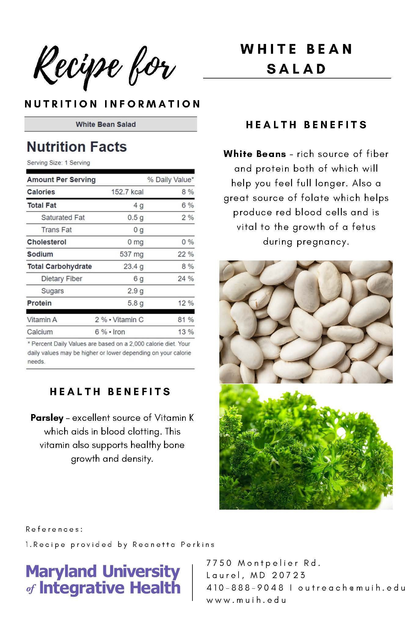 White bean salad