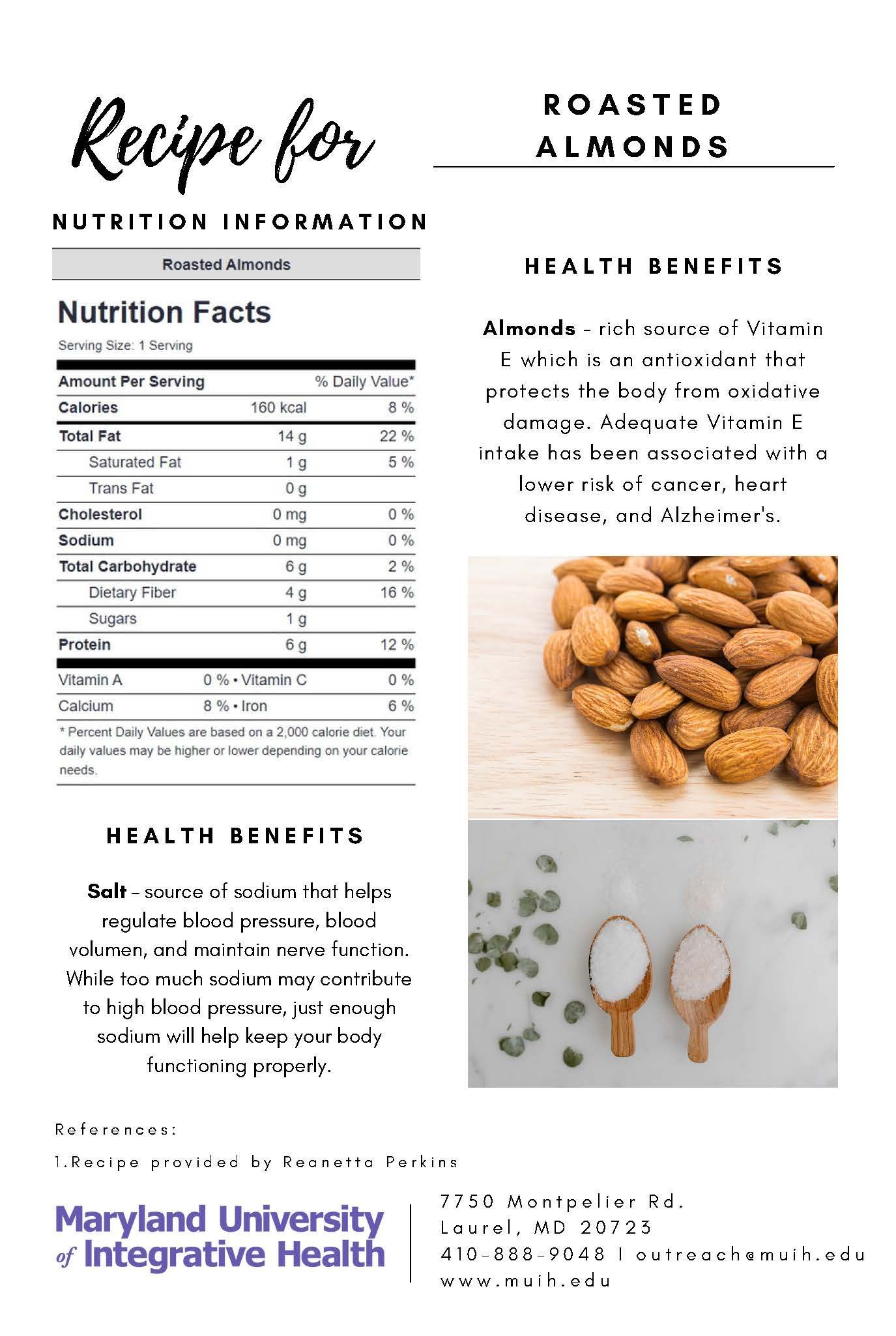 Roasted almonds