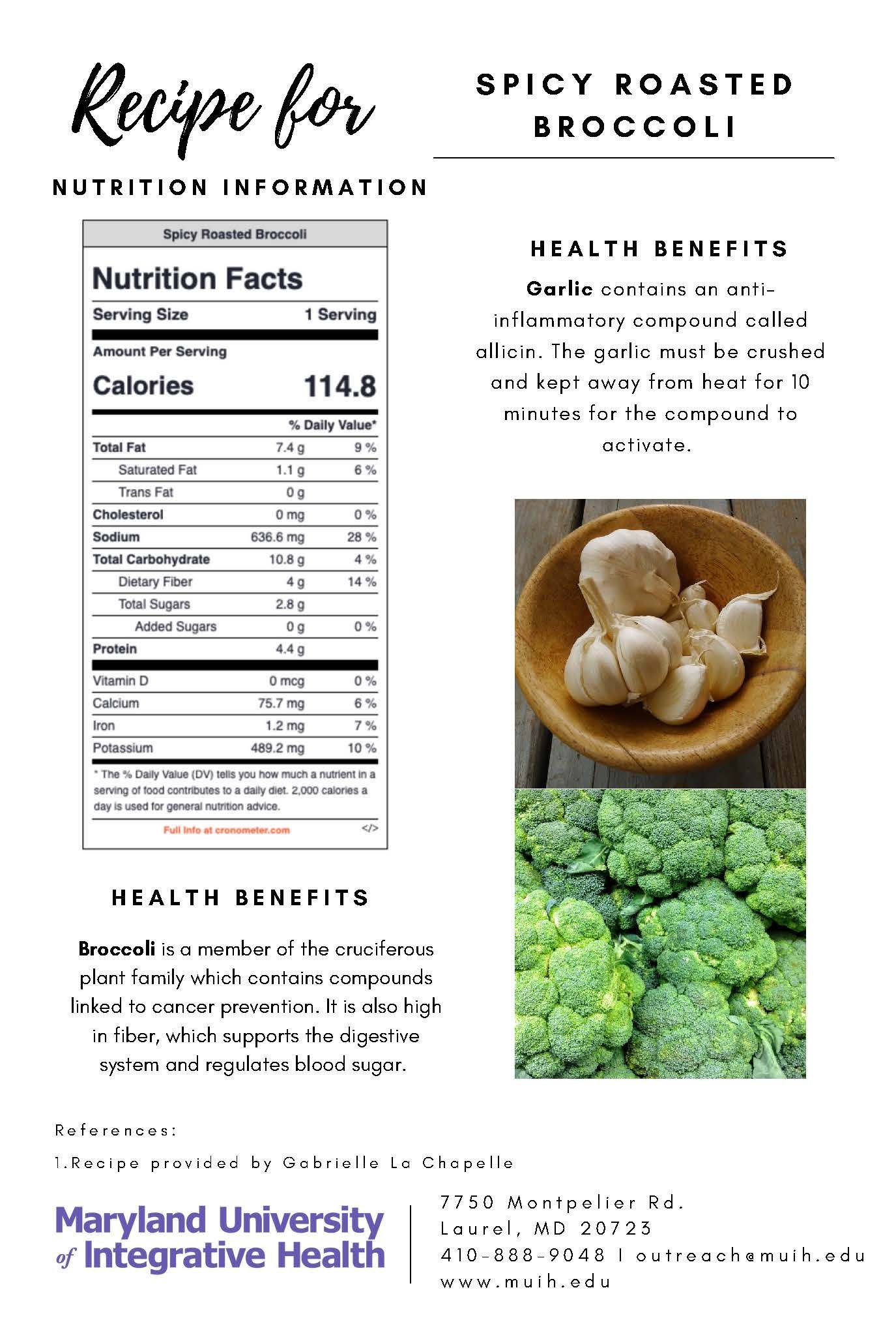 Spicy roasted broccoli