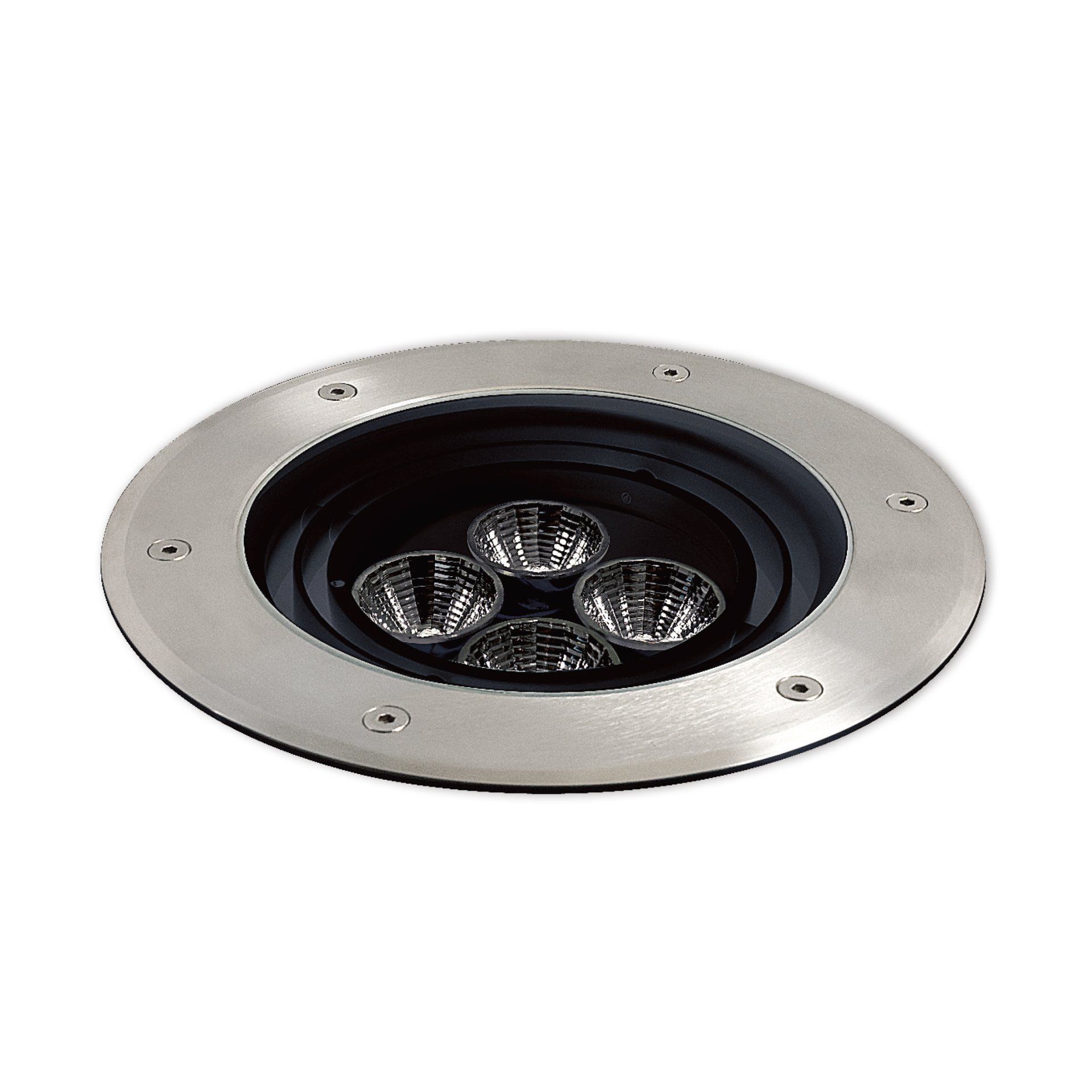 Aura round recessed inground uplight