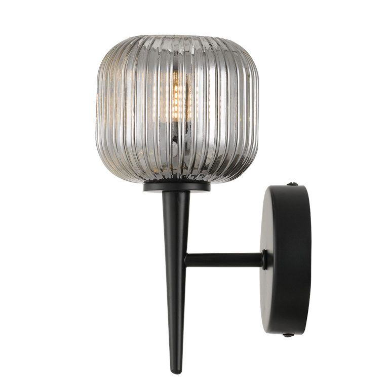 Bobo smoked glass wall light