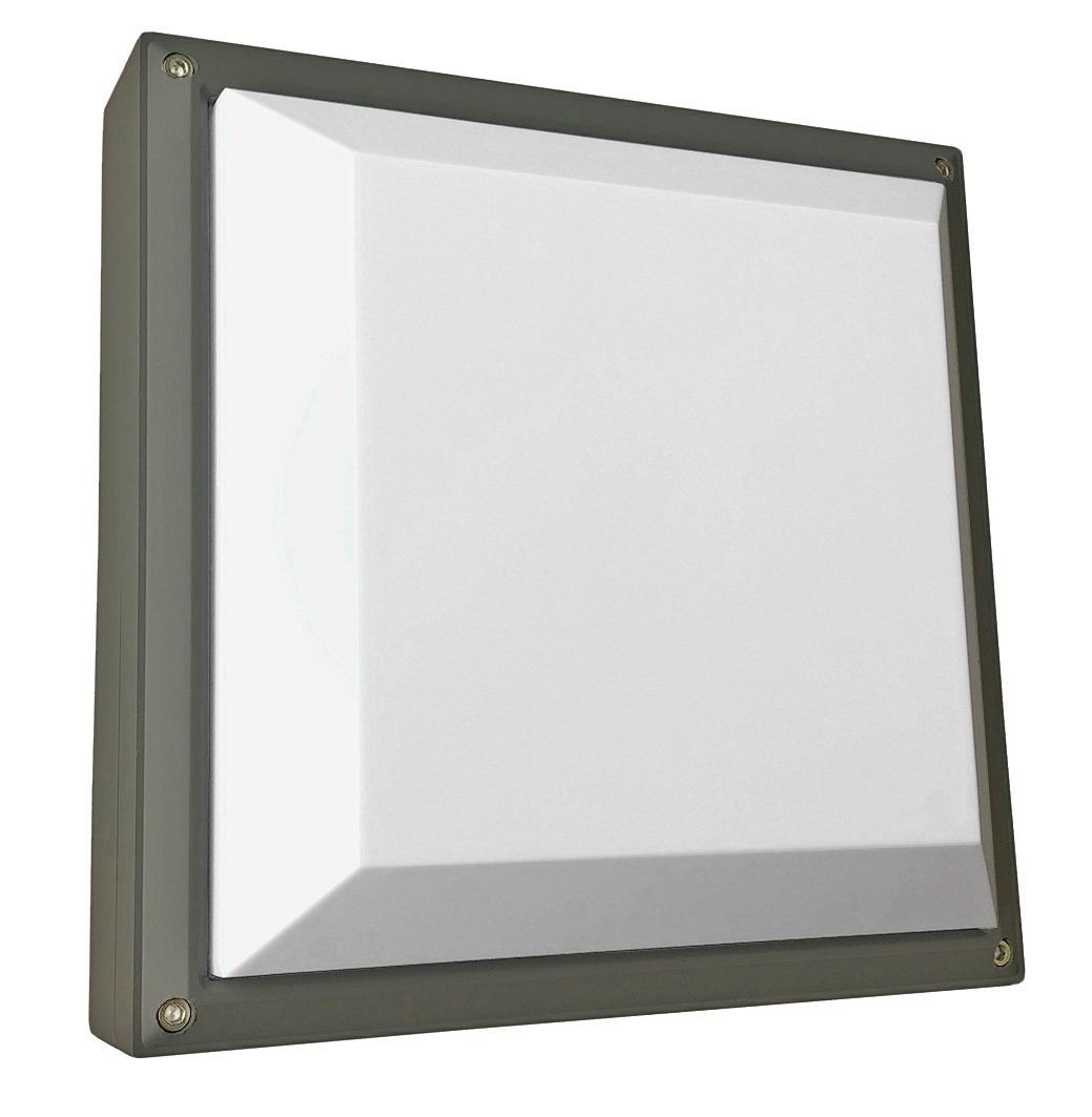 Forte square exterior wall light