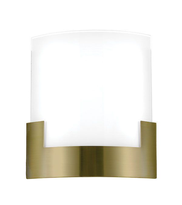 Solita curved white wall light