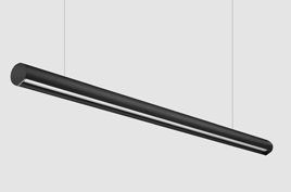 Phoebe black linear pendant light